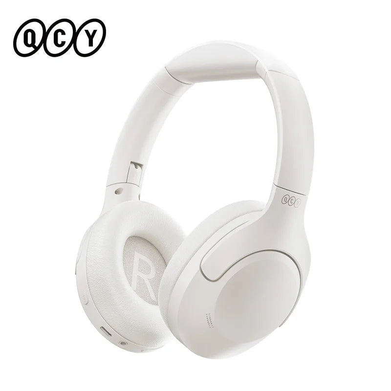Wireless Headphones Bluetooth 5.3 Active Noise Cancelling Over Ear Headset 40mm Driver HiFi Sound Earphones