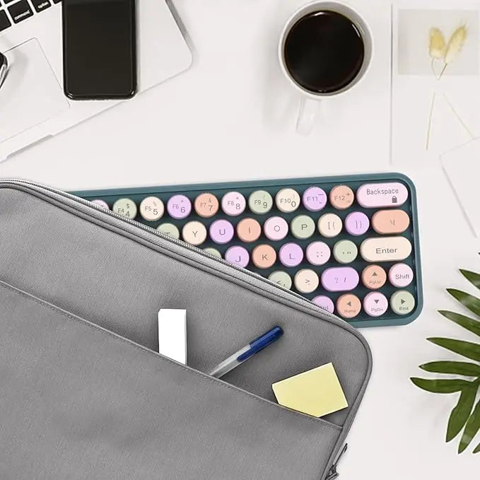 2.4G Wireless Keyboard & Mouse Combo, Portable%60 Small Typewriter Keyboard for Office PC Computer Laptop Desktop Windows