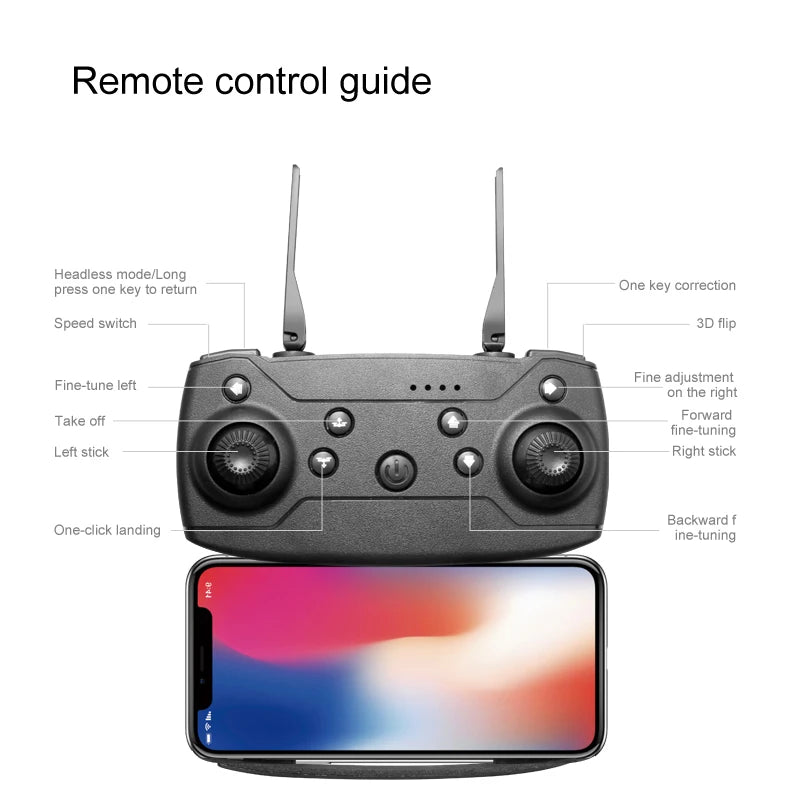 E88 Pro Drone Quadcopter Remote Control Handle Four Axis Aircraft HD 6K Photography UAV Altitude Fixation Helicopter Toys