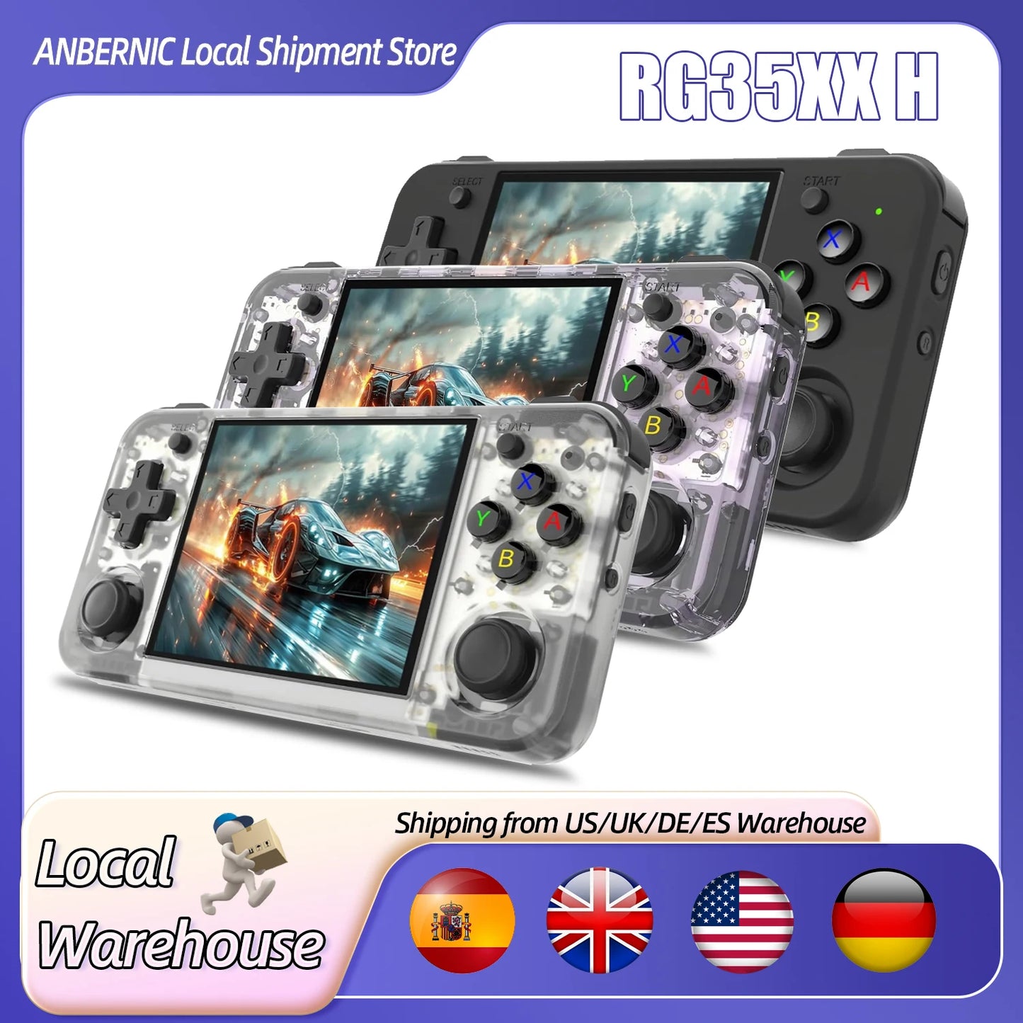 ANBERNIC RG35XX H Retro Handheld Game Video Player Console 3.5Inch IPS full viewing angle H700 quad HD Bluetooth 3300 mAh Gift