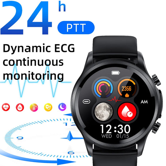 2025 New Men Smart Watch ECG Heart Rate Blood Pressure SpO2 Sleep Monitor 1.39'' Fitness Trackers Sports Watch For iOS Android