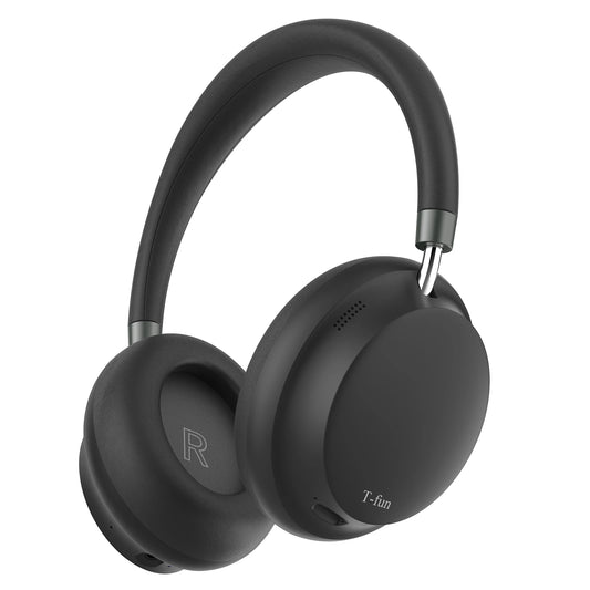 Bluetooth Active Noise Cancelling Headphones, Comfortable Wireless Over Ear Headphones with Mic, Hi-Res Audio,