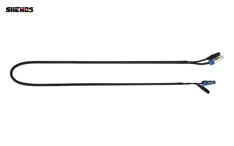 3 Meters/ 2 Meters Length Combination Powercon Plug DMX Cable Power Line Lighting Accessories For Stage Wedding DJ Disco SHEHDS