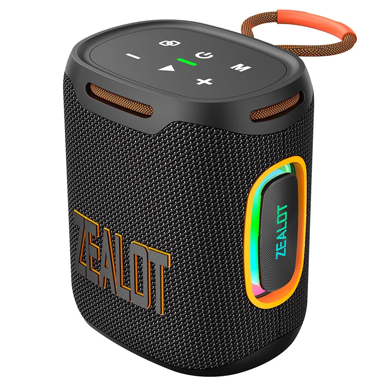 Zealot-S122 Bluetooth Speaker BT5.3 Wireless IPX6 Waterproof Shower Speaker,25W HiFi Stereo Sound,TWS Pairing,20H Music Playtime