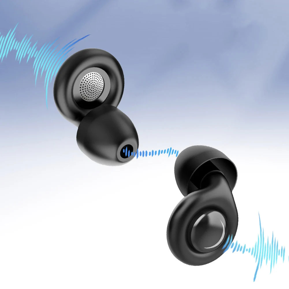 Reusable Silicone Snore Blocker Ear Plug with 10 Ear Tips in XS/S/M/L Anti-Noise Motorcycle Earplugs Noise Cancelling Ear Plugs