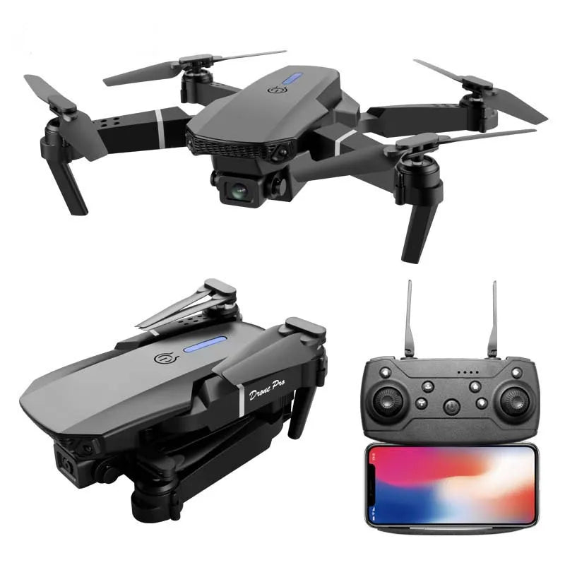 E88 Pro Drone Quadcopter Remote Control Handle Four Axis Aircraft HD 6K Photography UAV Altitude Fixation Helicopter Toys