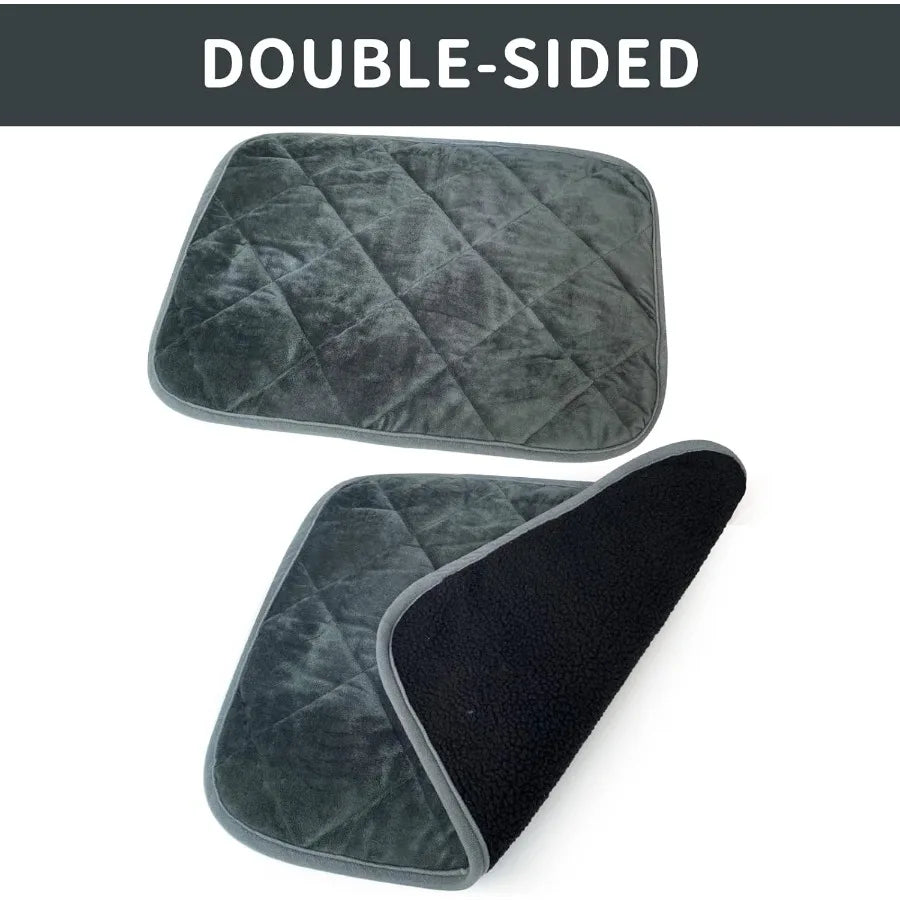 Self-Warming Cat Bed for Indoor and Outdoor Use: Ultra Soft Self-Heating Pet Mat with Washable Thermal Pad Ideal for Cats and D