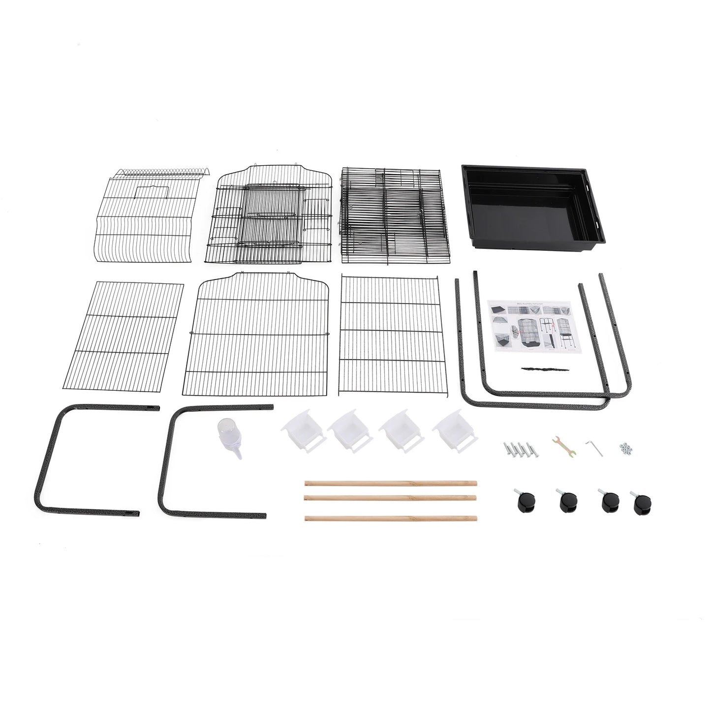 Bird Cage with Wheels Breeding Cage for Parrots Large Bird Cage Bird Cage