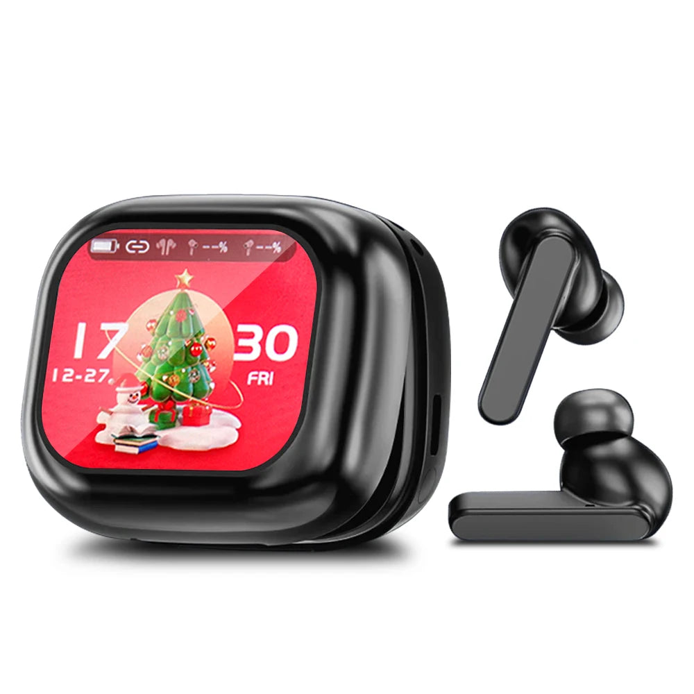 Original TWS Wireless Bluetooth Earphones Earbuds Smart LCD Touch Screen With APP HiFi Stereo Sound Headphones HD Call