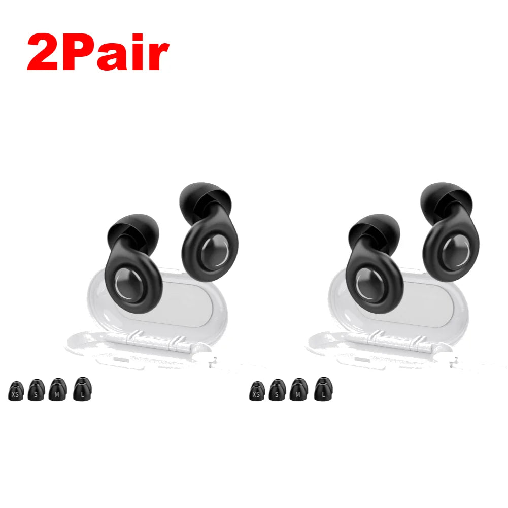 1-6Pair Silicone Anti-noise Earplugs For Sleeping Anti Snoring Motorcycle Earplug Noise Insulation Ear Protectors For Studying
