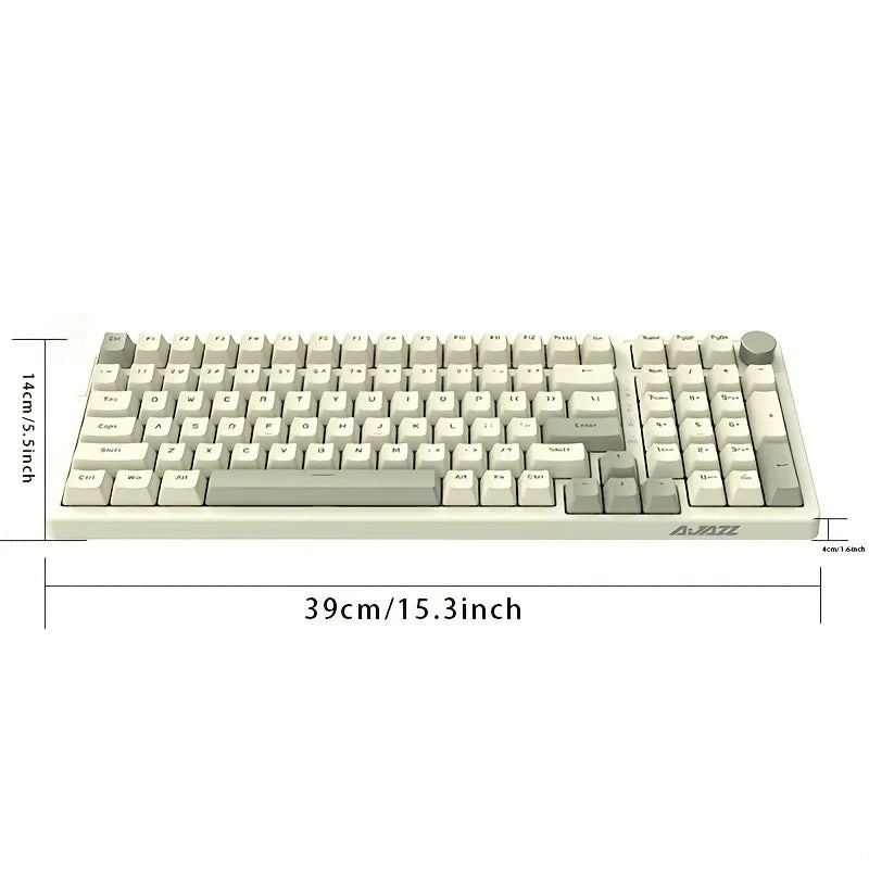 AJAZZAK99 wired mechanical keyboard, hot-swappable gaming, RGB backlit gaming