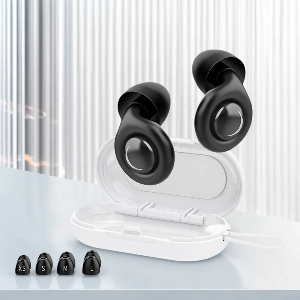 1-6Pair Silicone Anti-noise Earplugs For Sleeping Anti Snoring Motorcycle Earplug Noise Insulation Ear Protectors For Studying