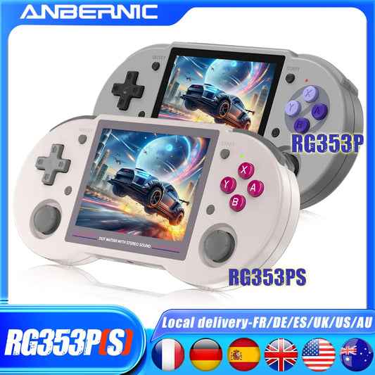 ANBERNIC RG353P RG353PS Retro Handheld Game Console 3.5 Inch IPS Screen HDMI-compatible Player 3500 mAh WIFI Online Fighting