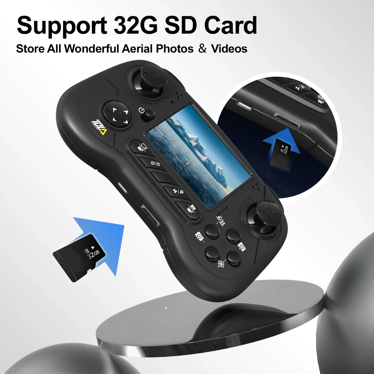 TD31LCD Drone RC Quadcopter with LCD Screen Brushless UAV Optical Flow for Adult Beginner  Digital Image Transmission CO