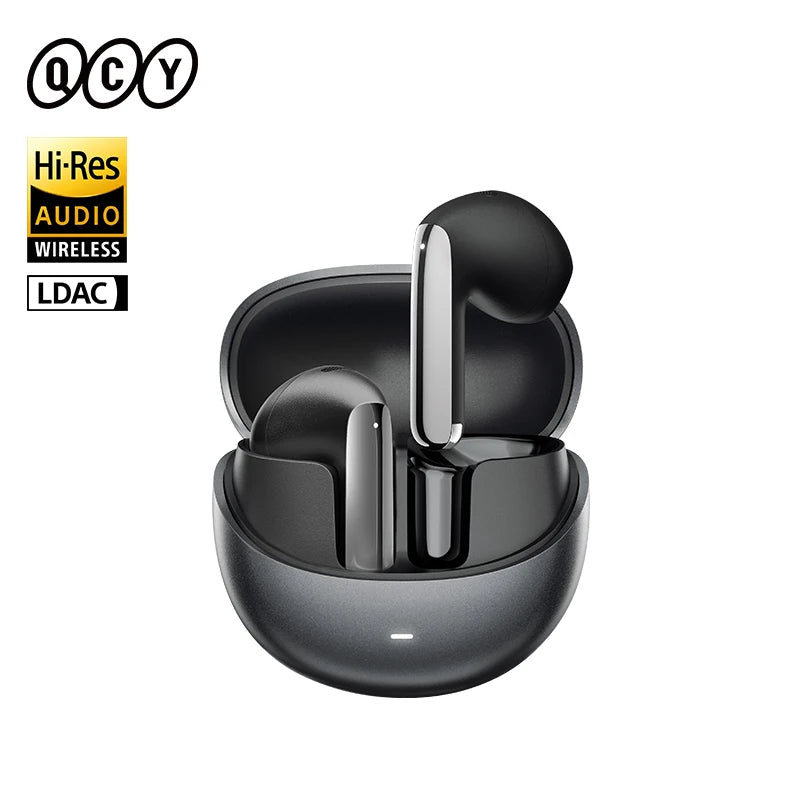 QCY HT10 AilyBuds Pro+ ANC Wireless Earphone Al Audio Hi-res with LDAC Bluetooth 5.3 Earbuds Adaptive ANC Multipoint Connection
