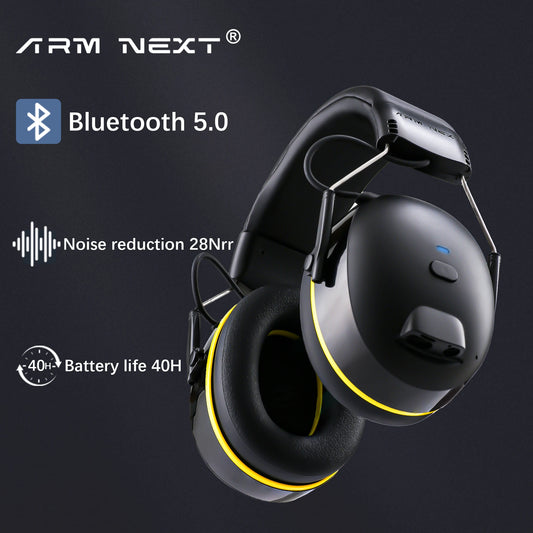 Shooting Earmuff Connect Hearing Protector with Bluetooth Technology 28dB NRR Ear protection for Mowing Construction Work Shops