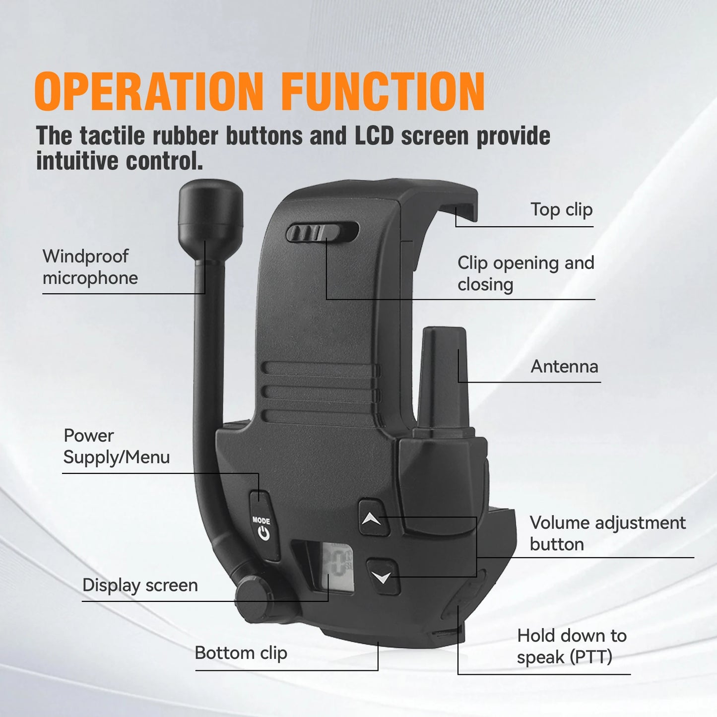 Tactical Headset with Radio Adapter Noise Cancelling Anti Interference for Two Way Communication Shooting Hunting Outdoor