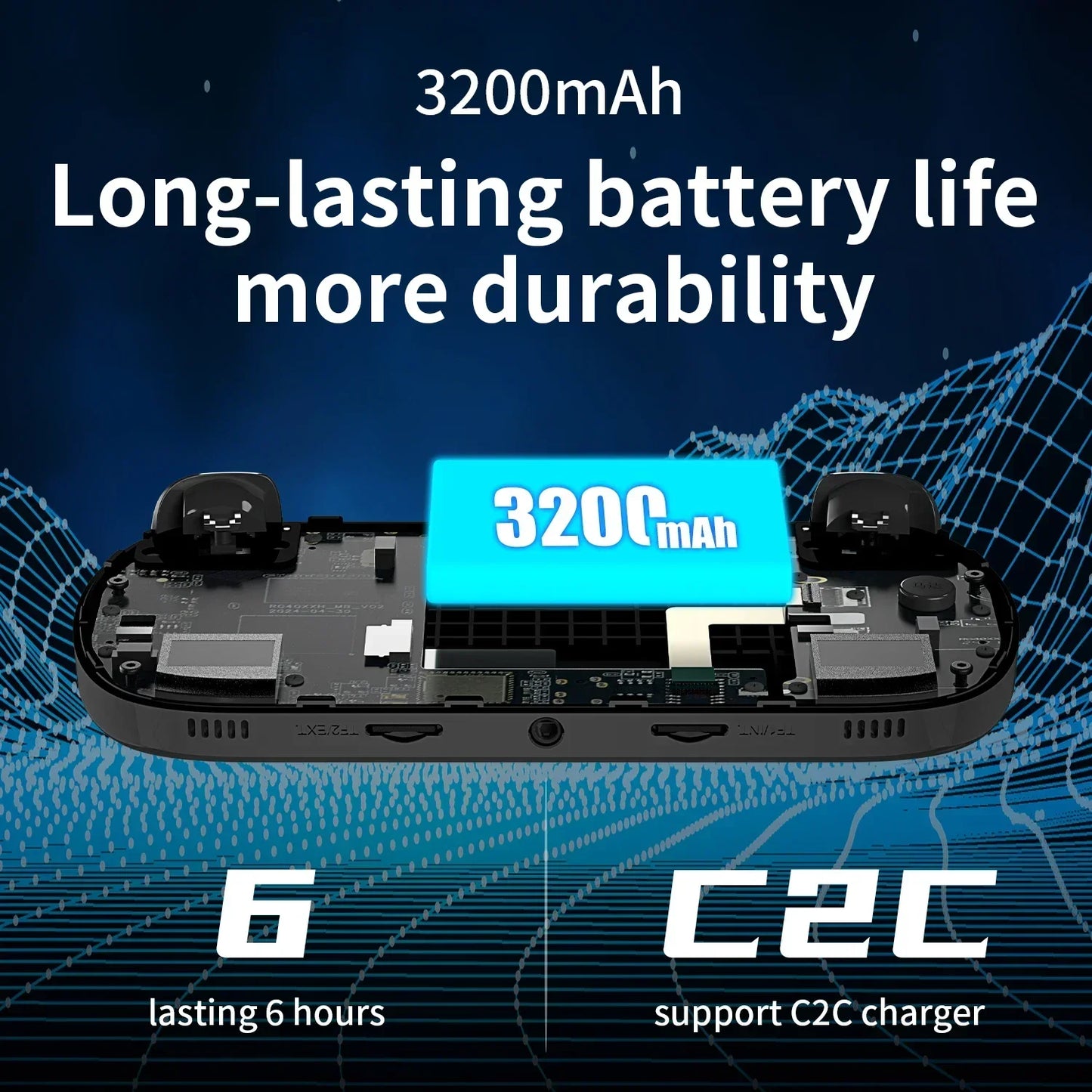 AMPOWN ANBERNIC RG40XX H Handheld Game Console Portable Retro Video Game Consoles Linux System Joystick Effect Consoladores