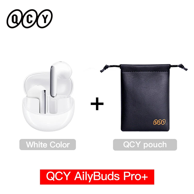 QCY HT10 AilyBuds Pro+ ANC Wireless Earphone Al Audio Hi-res with LDAC Bluetooth 5.3 Earbuds Adaptive ANC Multipoint Connection