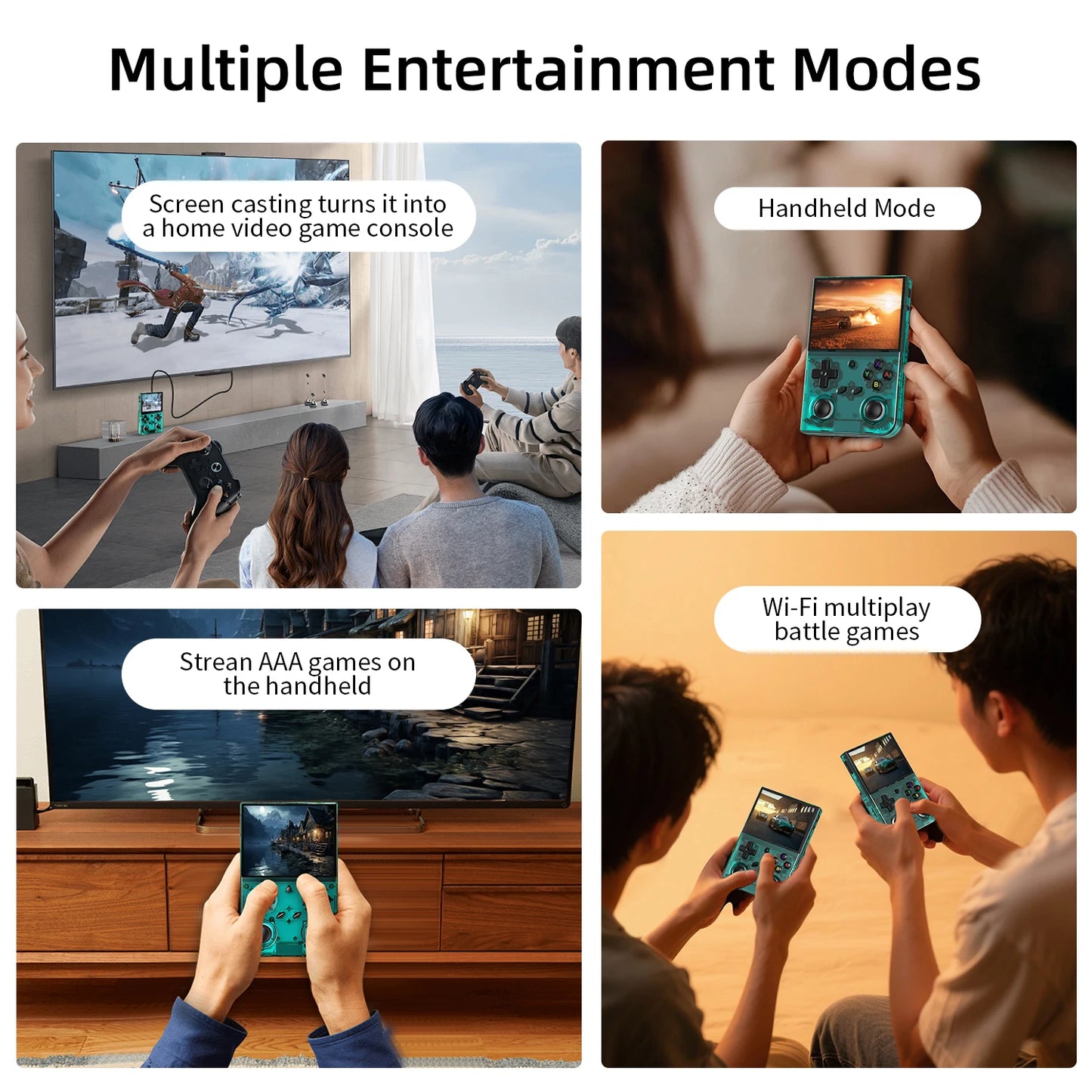 Anbernic RG 35XXPRO 64 Bit Handheld Game Players 3.5'' IPS Screen Linux System Video Game Console Portable Simulator 64G HD-Out