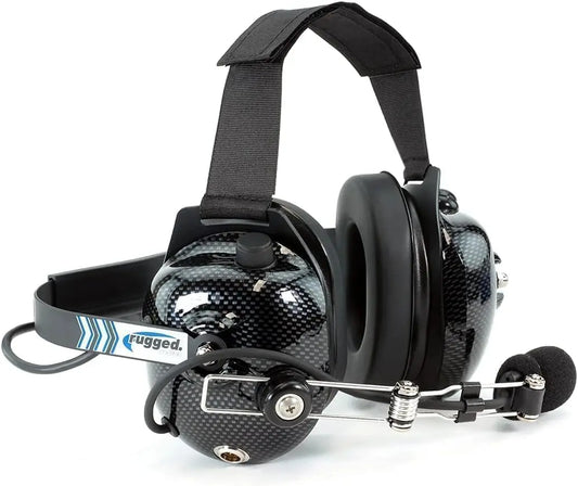 Behind The Head Headset for Racing Radios Industrial Electronics Features Noise Reduction Volume Control 5 Pin Connection
