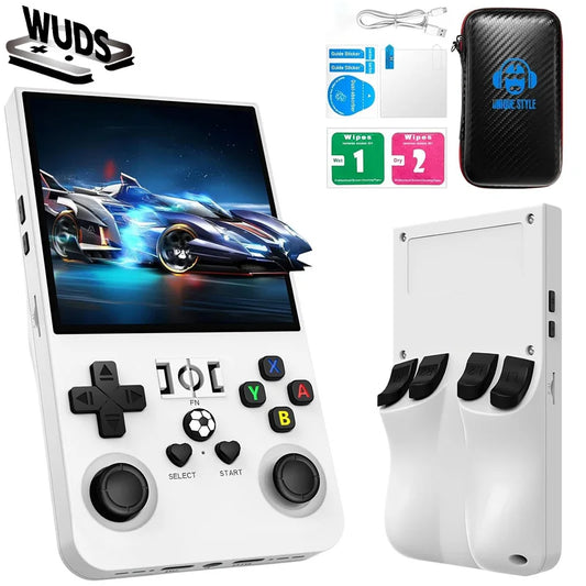 WUDS R36MAX Retro Handheld Game Console, Portable Hand Held Open Source Linux System 4.0Inch IPS Screen Portable Video Player