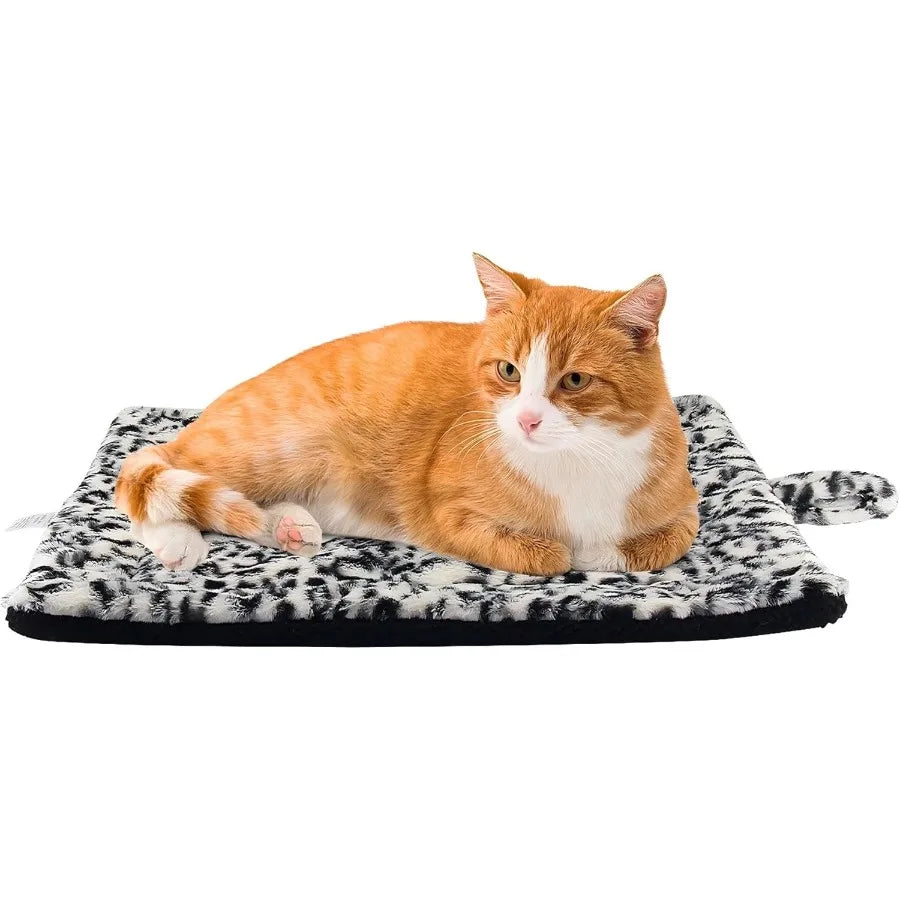 Self Warming Cat Bed Pad Thermal Non Electric Heating Mat for Cats and Small Dogs Washable Self Heating Pet Blanket with No Sli