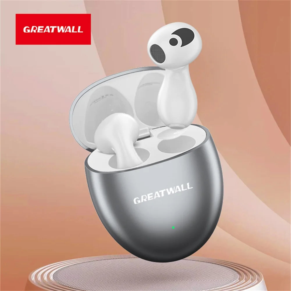 GREATWALL  In-ear Bluetoot Wireless Headphones With Microphone Stereo Wireless Headphones Low Latency Long Standby Headphones