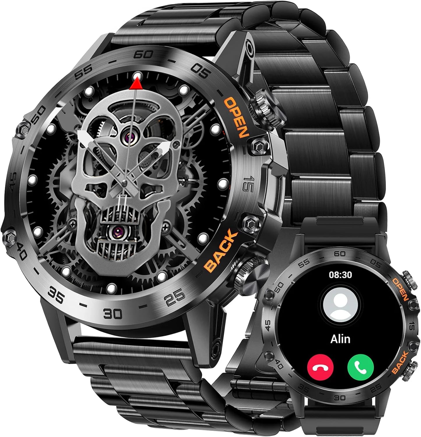 LaNikar New Smart Watch Men 1.39'' Full Touch Bracelet Fitness Tracker Bluetooth Call Heart Rate Smart Clock Men Smartwatch K52