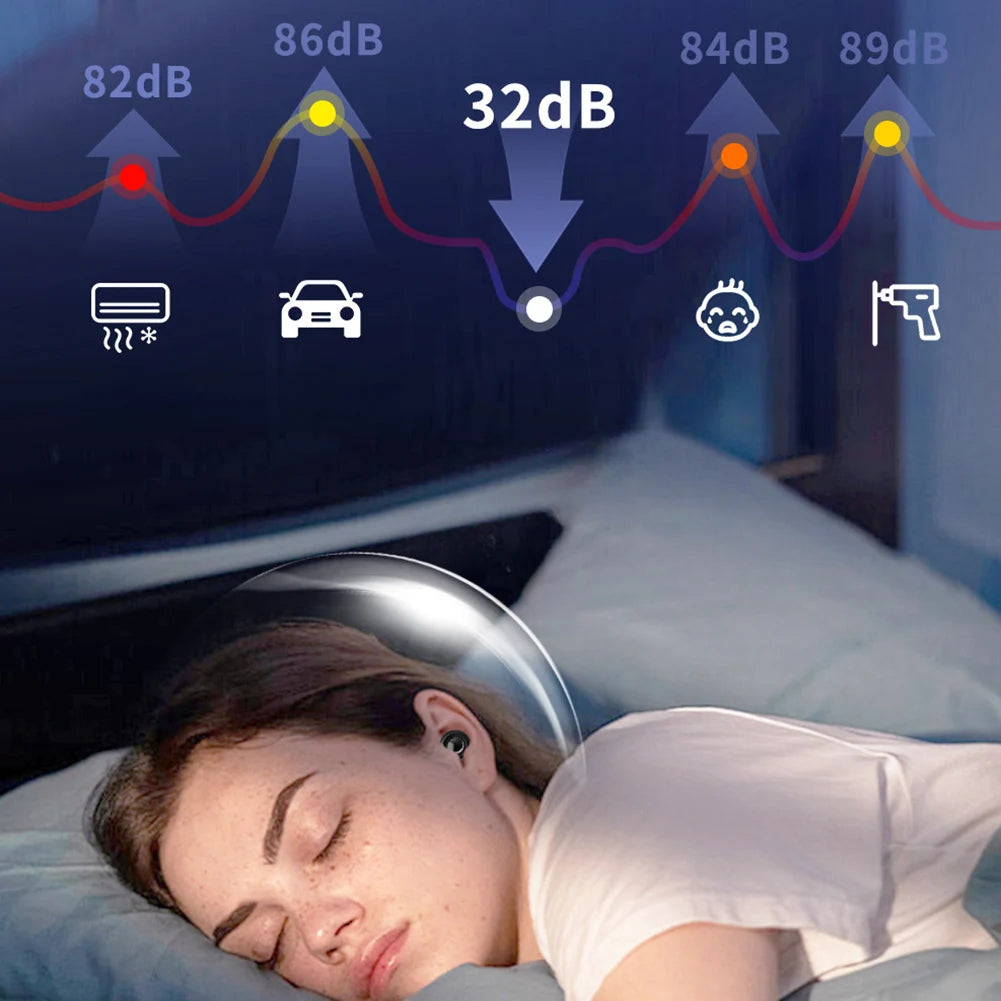 1-6Pair Silicone Anti-noise Earplugs For Sleeping Anti Snoring Motorcycle Earplug Noise Insulation Ear Protectors For Studying