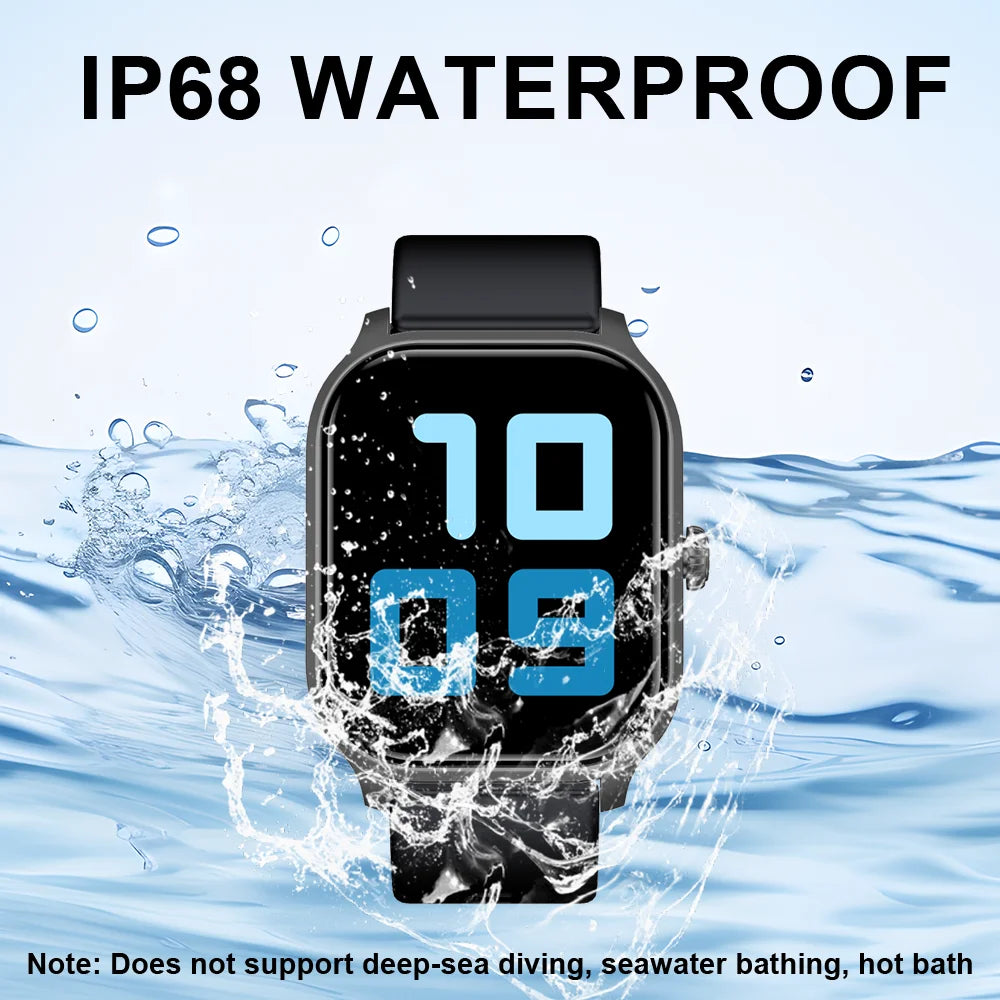 LAXASFIT 2025 New Smart Watch Men's Women's Bluetooth Call Voice Assistant 100+ Sports Functions IP68 Waterproof Smartwatch