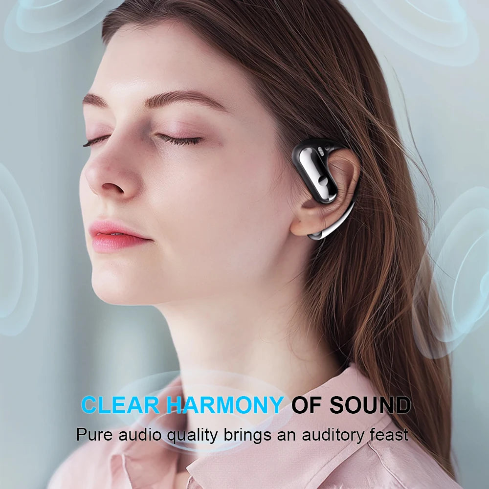 Wireless Bluetooth Earphones Gaming Sport Stereo Ear hanging type Headphones HiFi Music Earbuds HD Call Headset