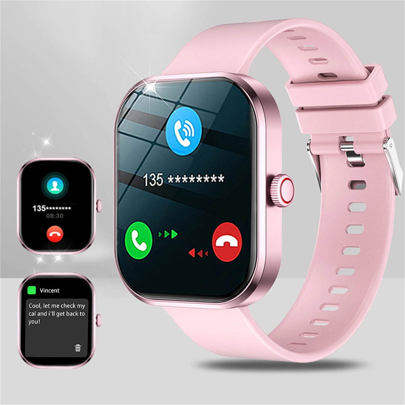 Smart watch, wireless calling /dial, Various APP Reminders,Suitable for men and women, sports watches,for iPhone/Andriod