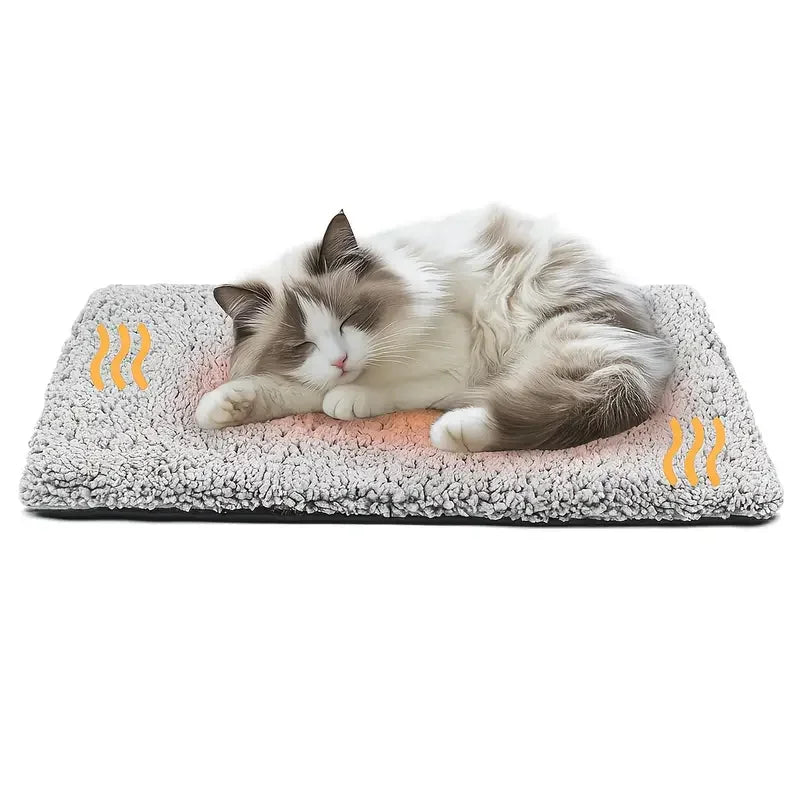 Pet Self-Heating Blanket Pad Natural Body Heat Reflective Mat Washable for Small Medium Pets Winter Warm Home Travel Warm Cushio