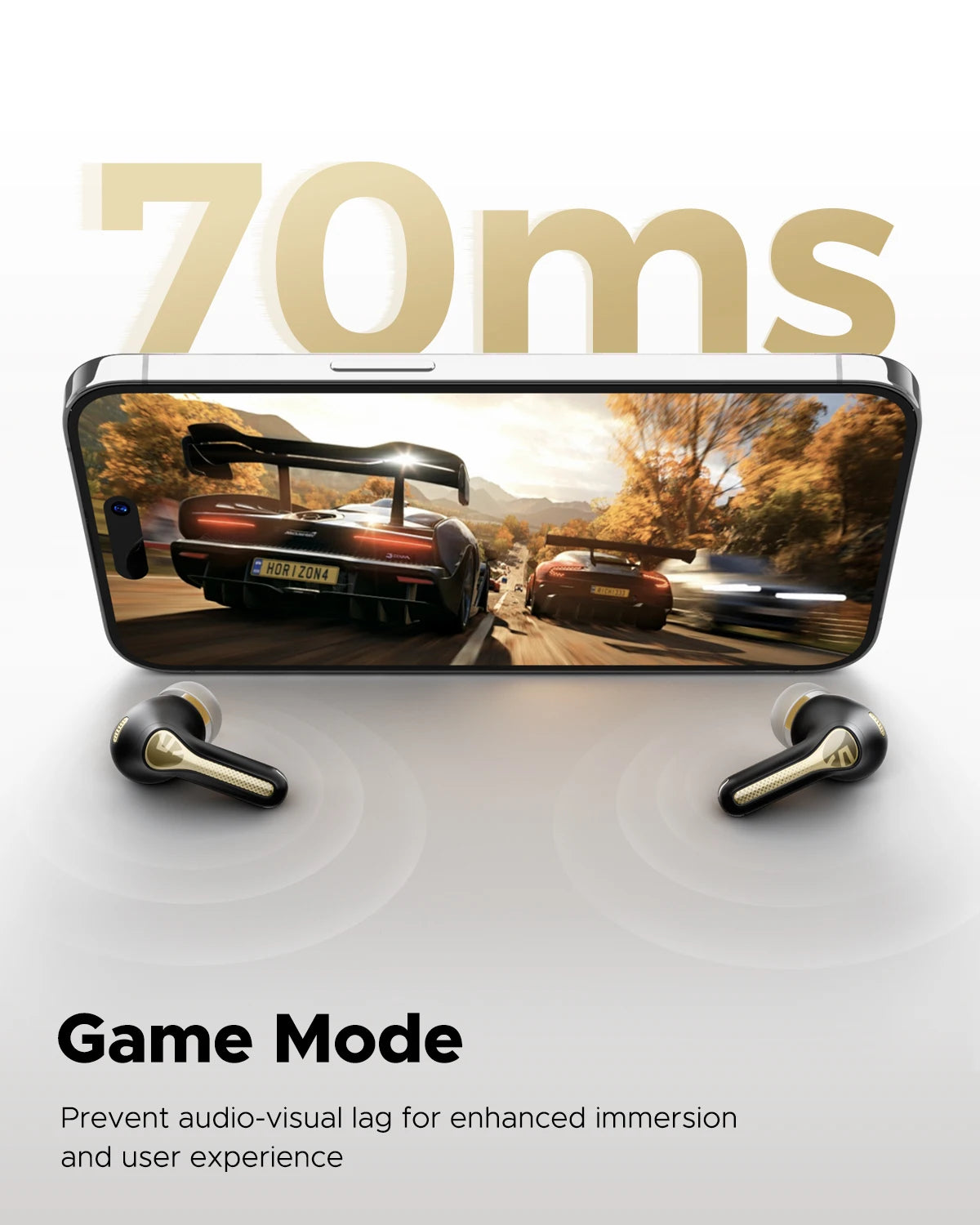 Wireless Earphones Adaptive ANC Bluetooth Headphones Hi Res HiFi Stereo Sound with xMEMS Speaker,LDAC