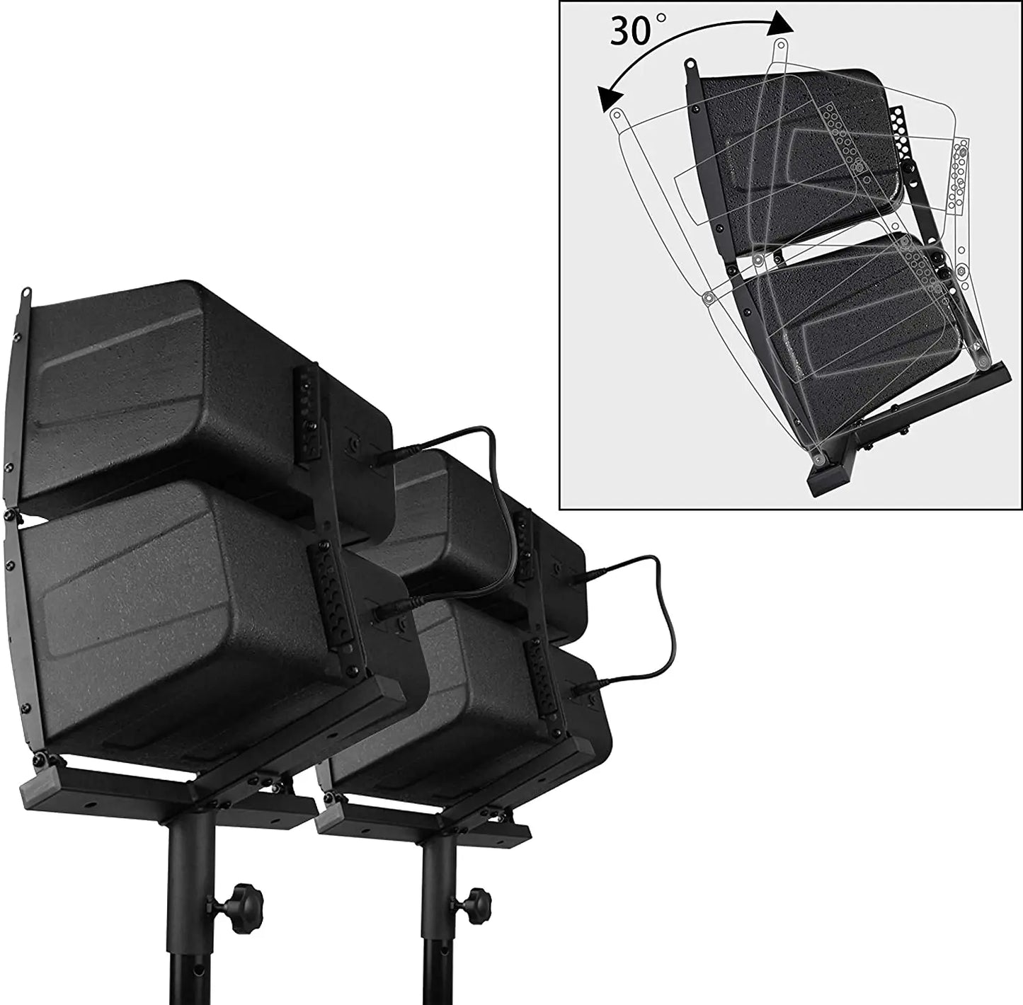 PRORECK Club 4000 18-inch 4000W P.M.P.O Stereo DJ/Powered PA Speaker System Combo Set Line Array Speaker and 18 inch Active Subw