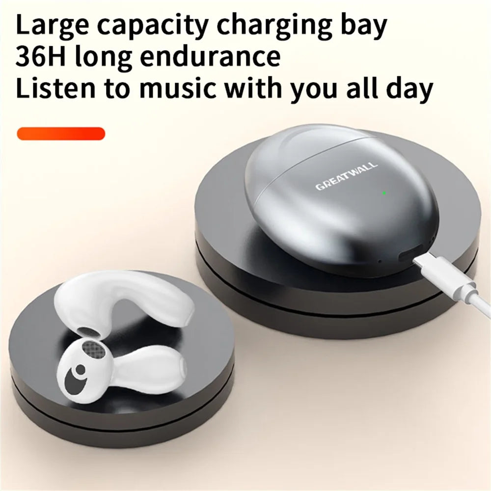 GREATWALL  In-ear Bluetoot Wireless Headphones With Microphone Stereo Wireless Headphones Low Latency Long Standby Headphones