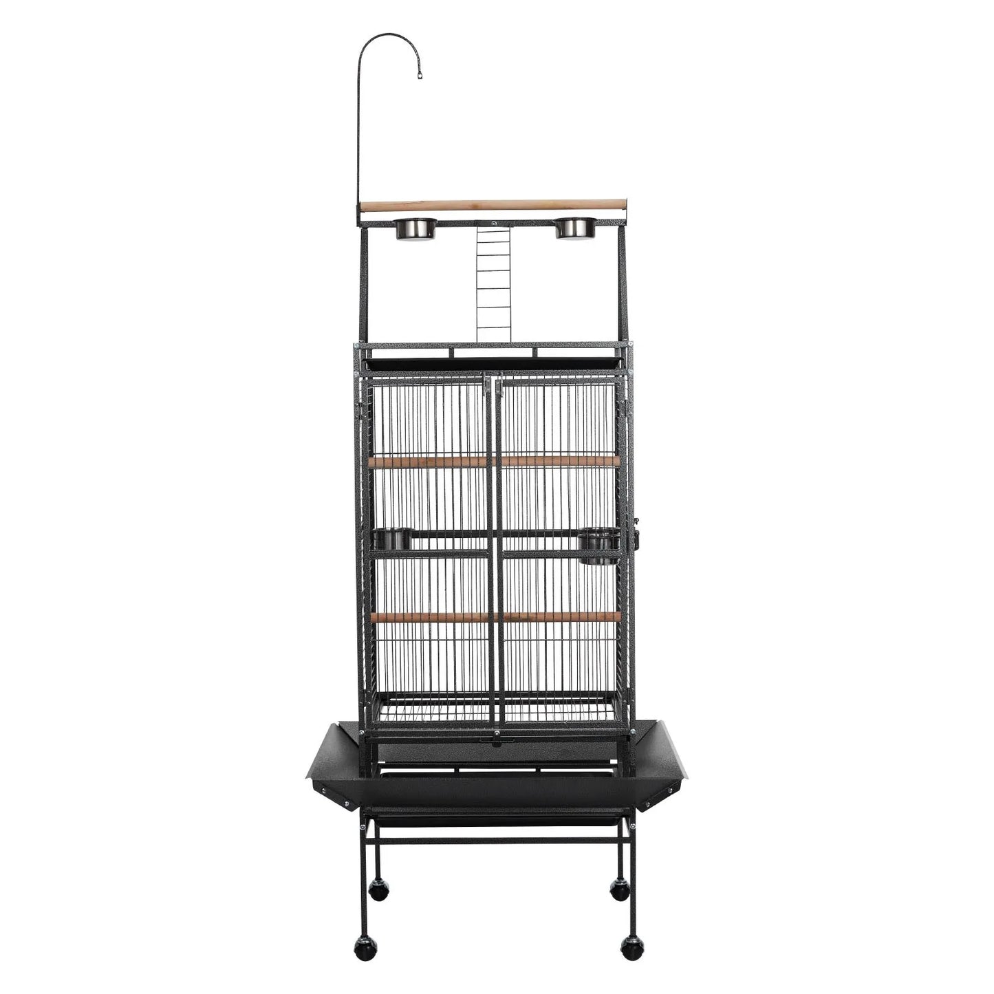 Large Bird Cage with Open Flat Top, 32.7 x 31.1 x 82.7 Inches