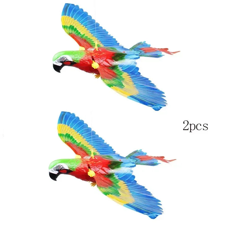Simulation Bird Interactive Cat Toys Electric Hanging Eagle Flying Bird Cat Teasering Play Cat Stick Scratch Rope Pet Toys Snake