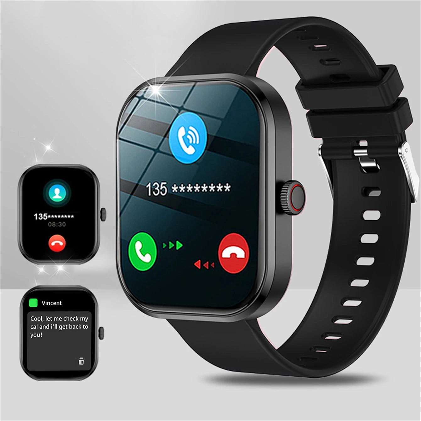 Smart watch, wireless calling /dial, Various APP Reminders,Suitable for men and women, sports watches,for iPhone/Andriod