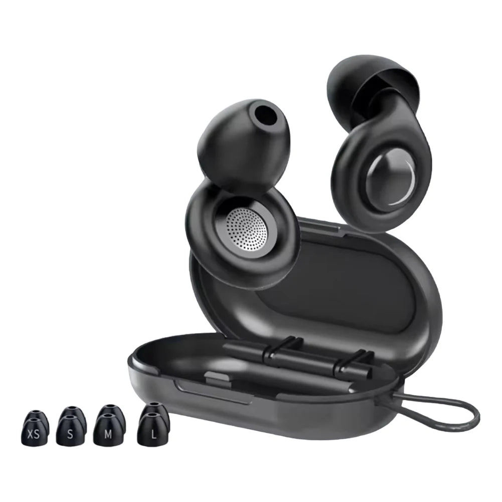 Reusable Silicone Snore Blocker Ear Plug with 10 Ear Tips in XS/S/M/L Anti-Noise Motorcycle Earplugs Noise Cancelling Ear Plugs