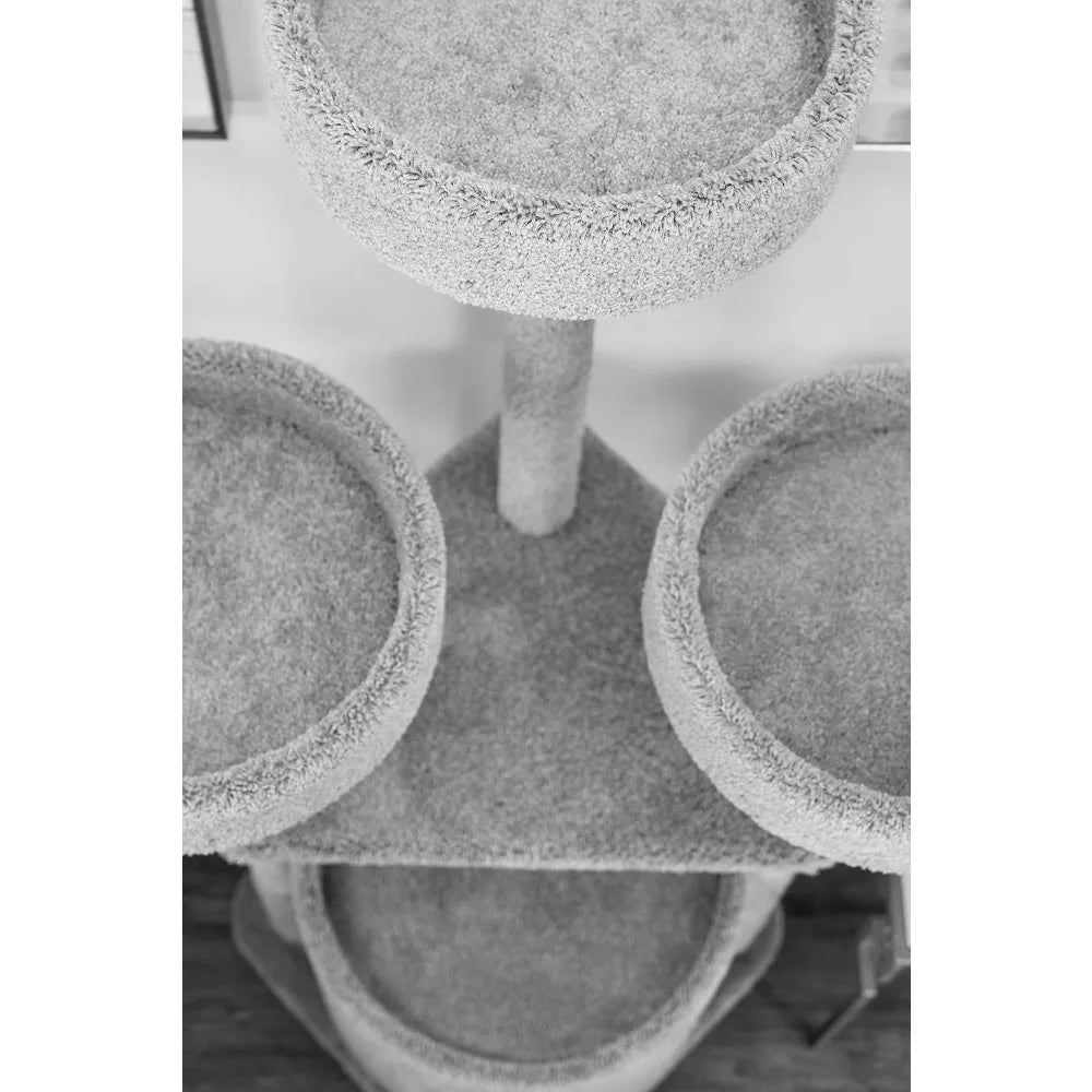 Luxurious Tan Main Coon Cat Tree House