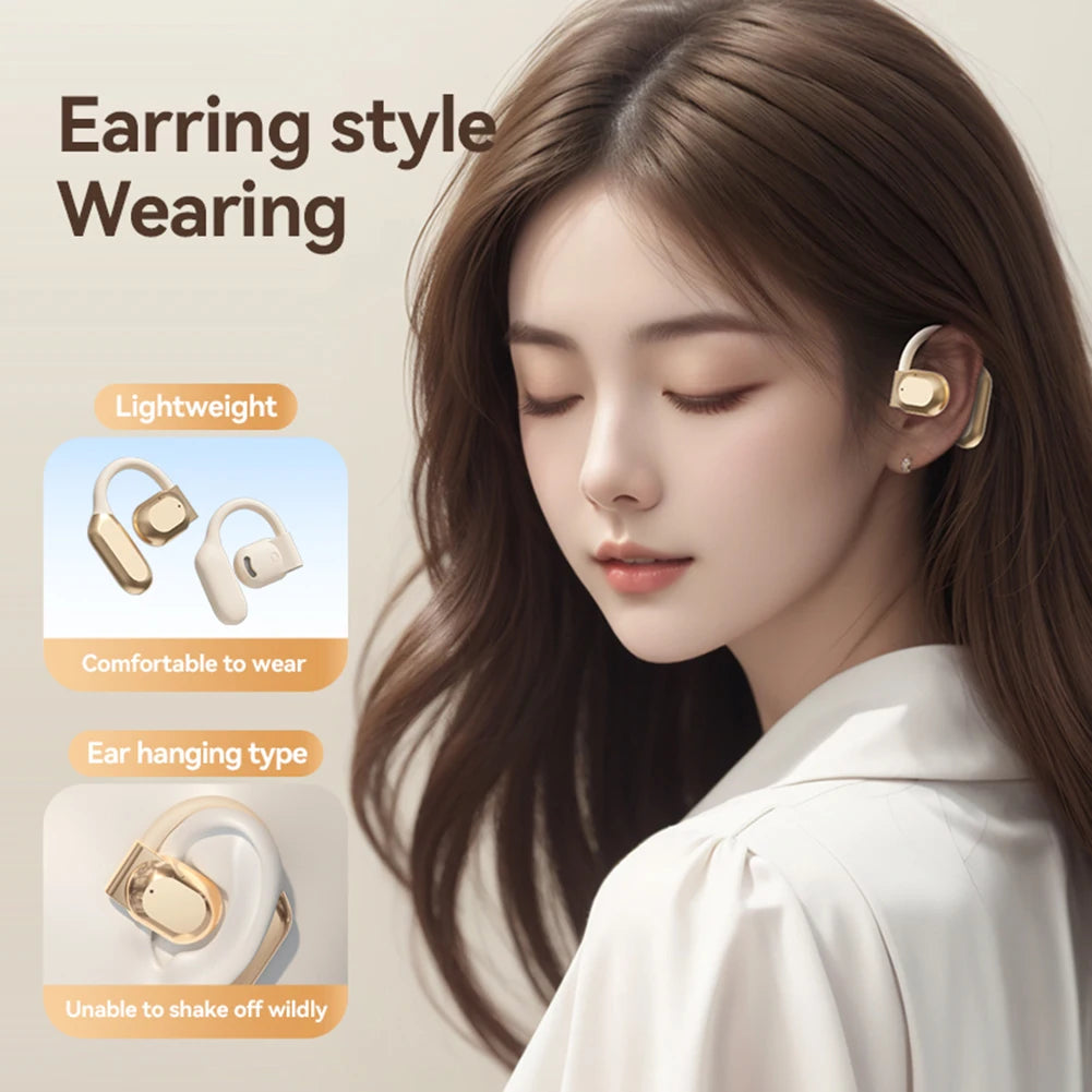 Intelligent Translator Earbuds Bluetooth-Compatible 5.4 Noise Cancelling Two-Way Voice Translator Ear Hook Translation Earphones