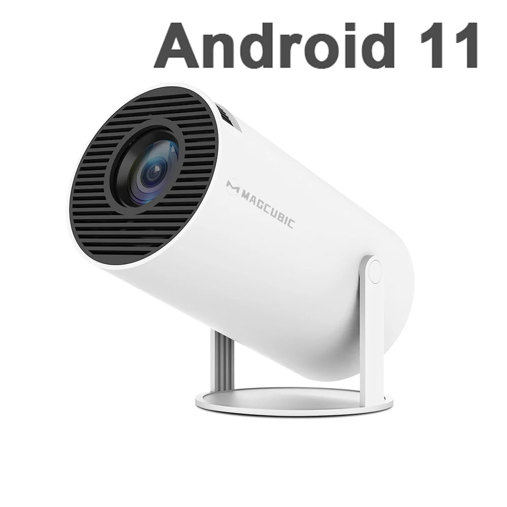 Transpeed Android 11 Wifi6 260ANSI Projector AllwinnerH713 1280*720P 4K180° flexible BT5.0 Home Cinema Outdoor portable Projetor