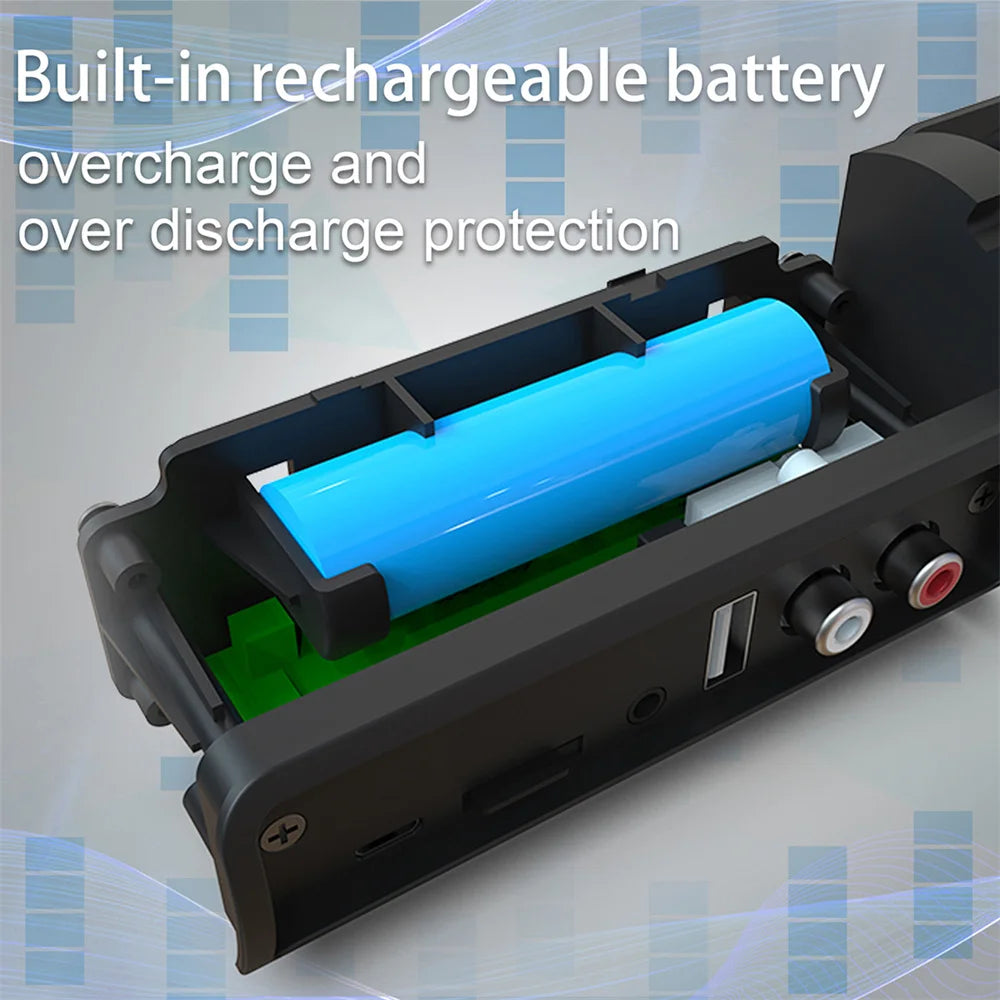 Sound Bar TV Sound System Bluetooth Speaker Wireless Subwoofer Bass Home Theater Rechargeable Lound Portable Speaker