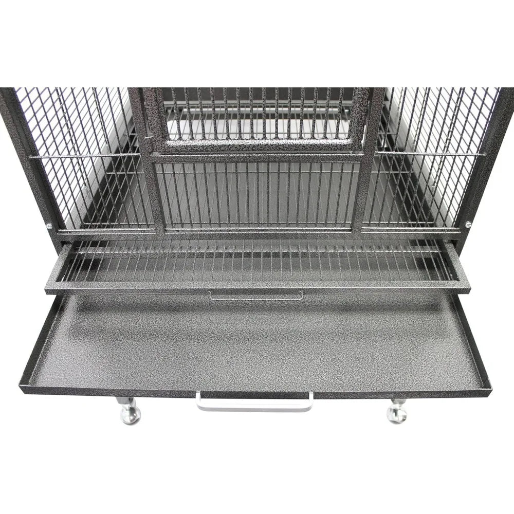 Madagascar Cage - 60" Tall Durable Spacious Metal Cage - for Sugar Gliders, Squirrels, Marmosets & Other Small Pets