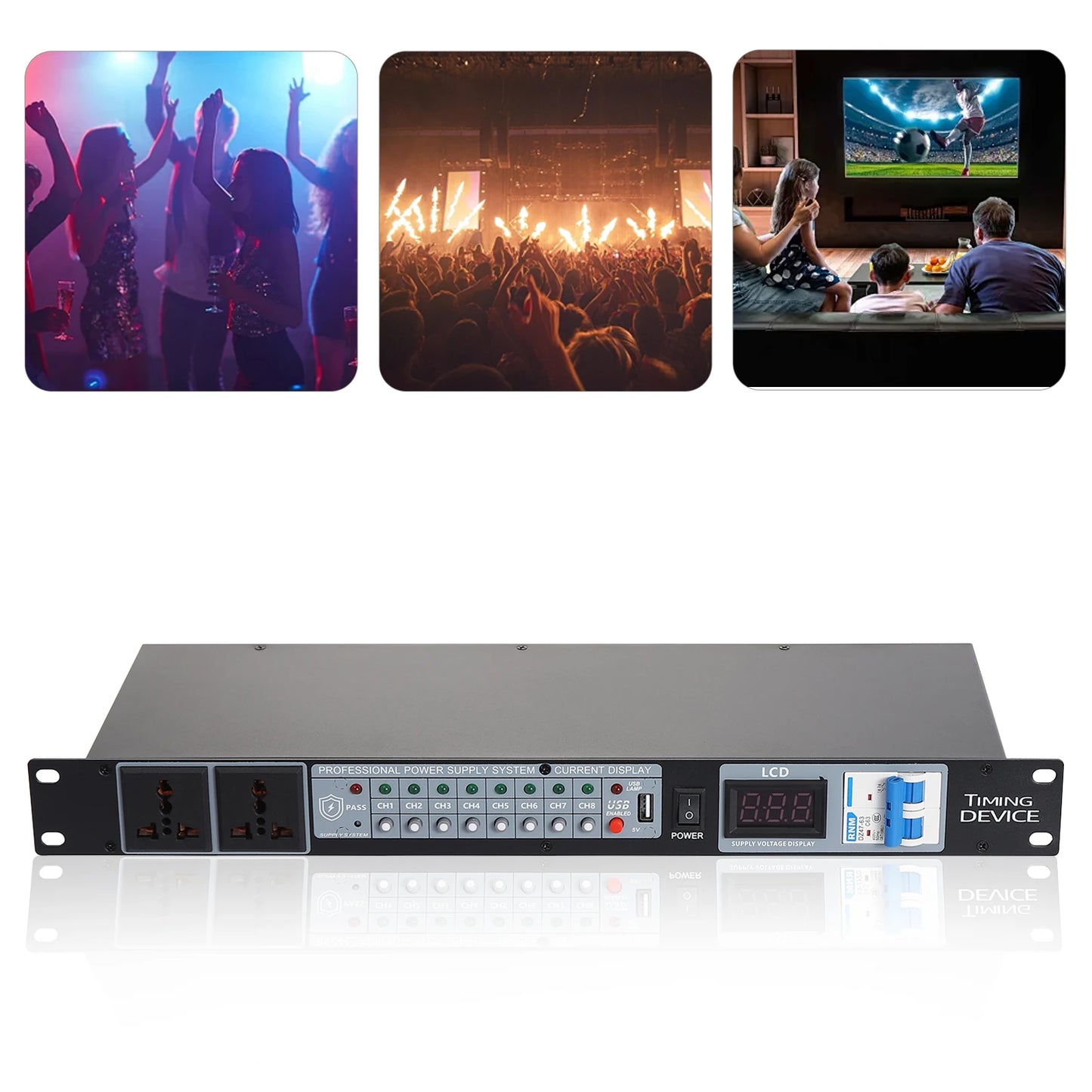 6000W Audio Power Conditioner Professional for Movie Theaters, Weddings, Outdoor Performances, Bars, Home Theaters, KTVs, etc