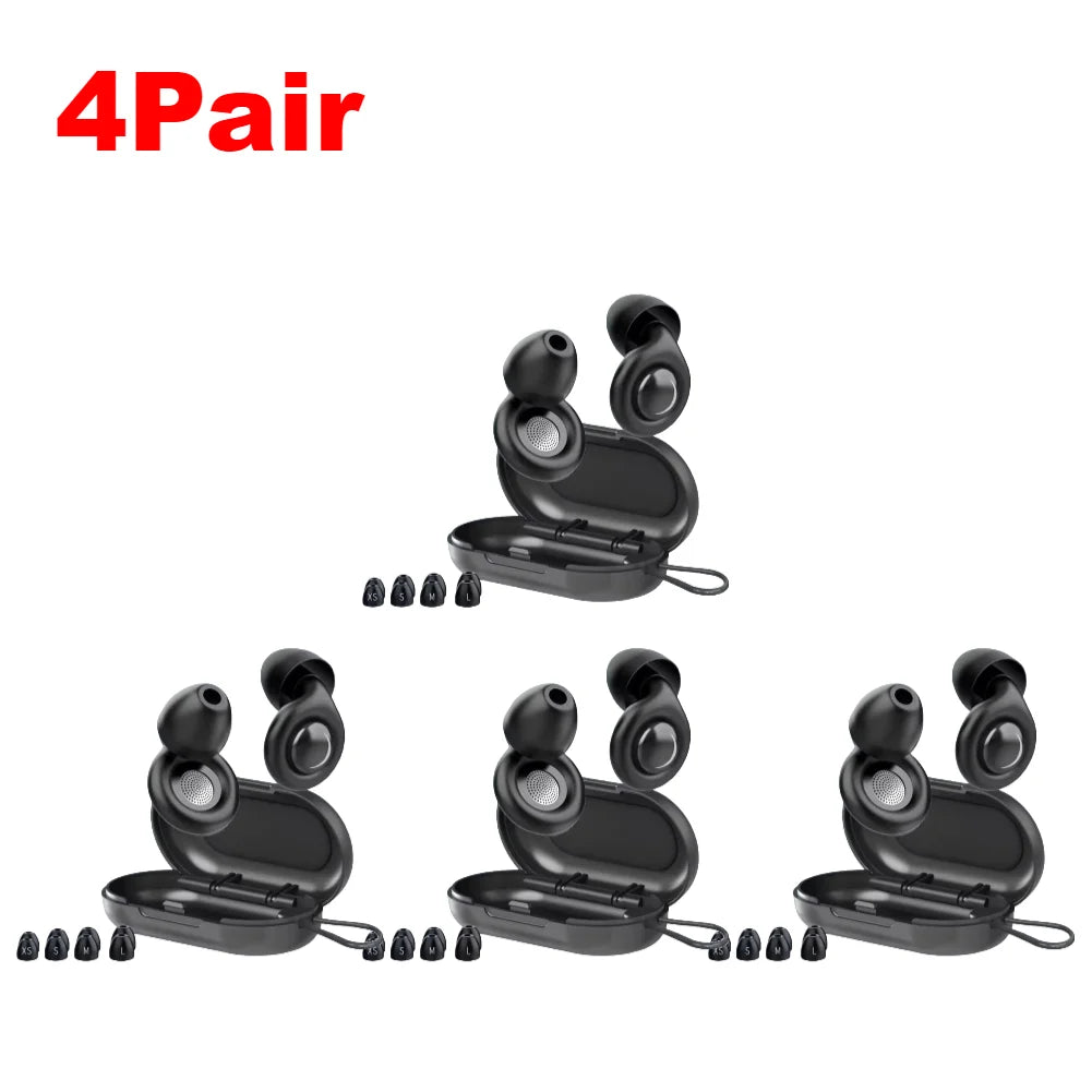 1-6Pair Silicone Anti-noise Earplugs For Sleeping Anti Snoring Motorcycle Earplug Noise Insulation Ear Protectors For Studying