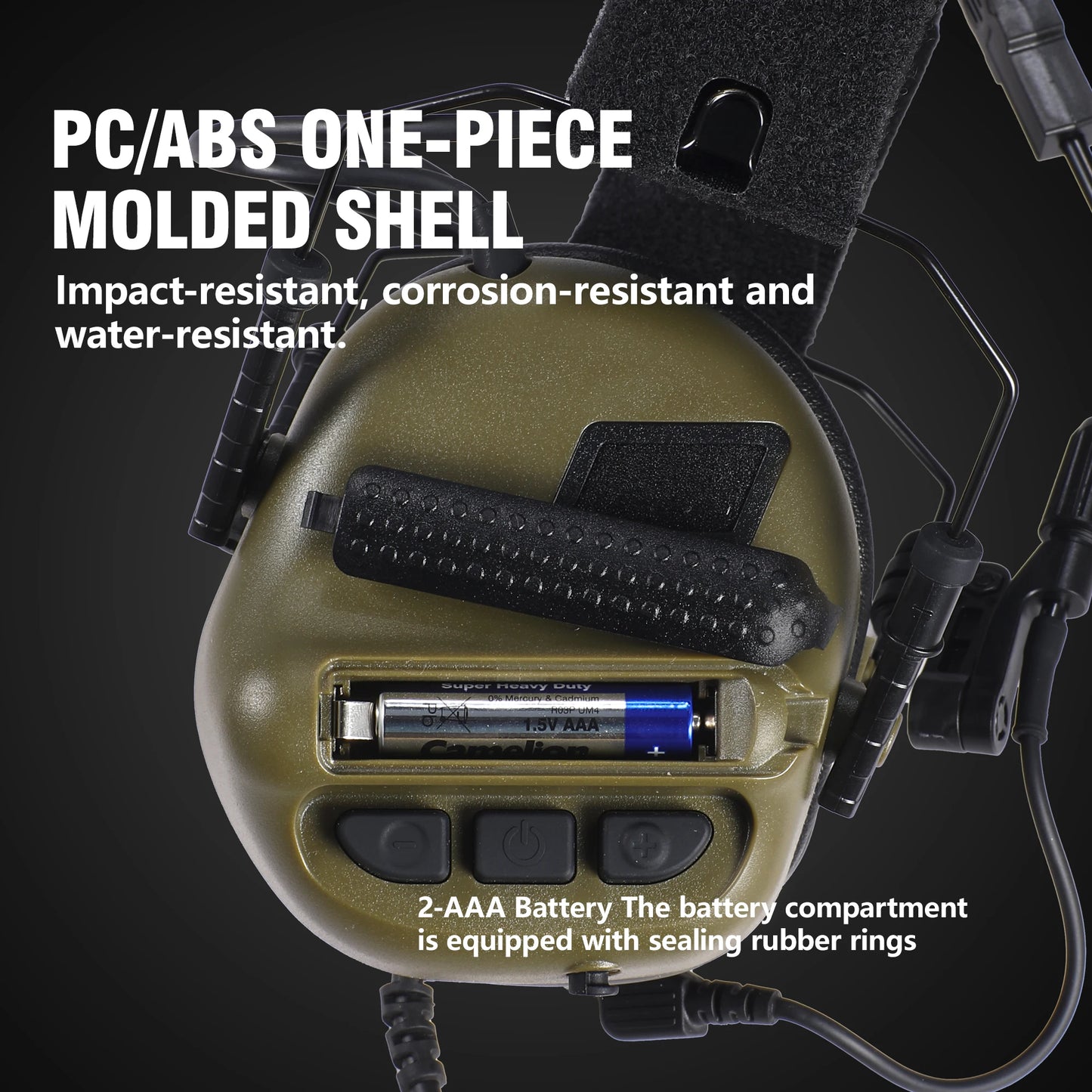 Tactical Electronic Shooting Earmuffs Outdoor Hunting Sound Pickup Noise Reduction Protection Hearing Headset