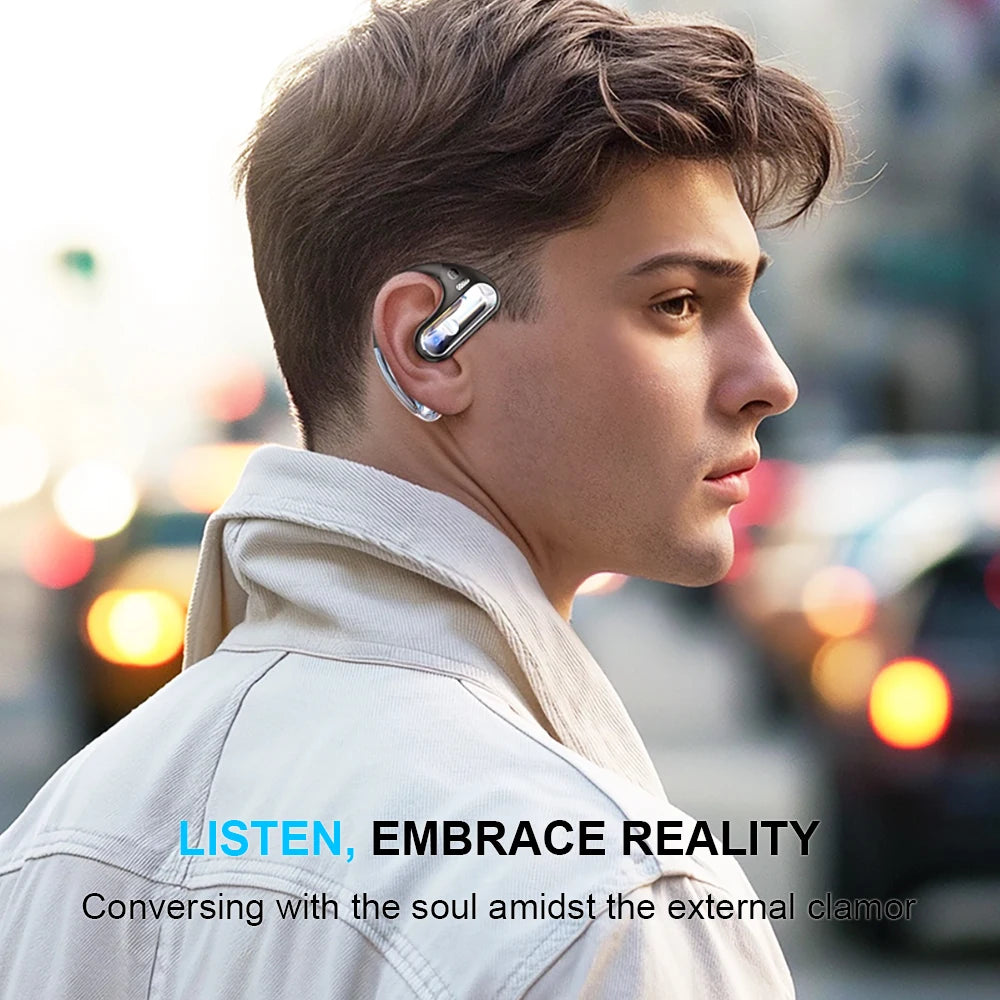 Wireless Bluetooth Earphones Gaming Sport Stereo Ear hanging type Headphones HiFi Music Earbuds HD Call Headset